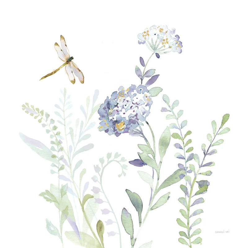 Purples of Summer VII by Danhui Nai. SKU 75498a. Archival Giclee Fine art print for wall decor.