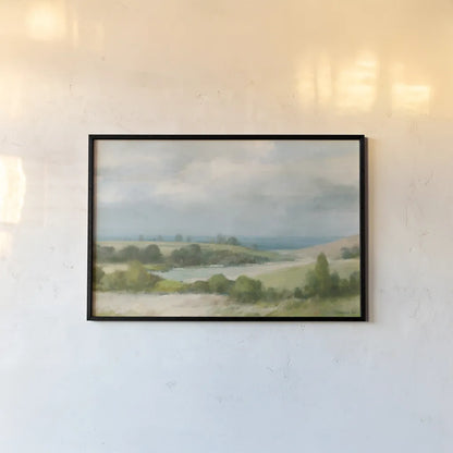 Quiet Coast by Danhui Nai. shown as a paper print in a black flame. Available as a archival giclee rolled canvas, fine art paper, or poster print. SKU 100602i.