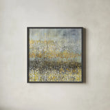 Rain Abstract IV by Danhui Nai. Shown in a sleek black glass frame for a contemporary gallery look. Available as an archival giclee rolled canvas, fine art paper, or poster print. SKU 25799a.