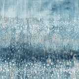 Rain Abstract IV Blue Silver by Danhui Nai. SKU 54050a. Archival Giclee Fine art print for wall decor.