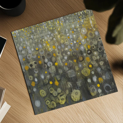 Rain Abstract V by Danhui Nai. Shown as a detailed flat fine art print, highlighting archival giclee quality. Available as an archival giclee rolled canvas, fine art paper, or poster print. SKU 25800a.