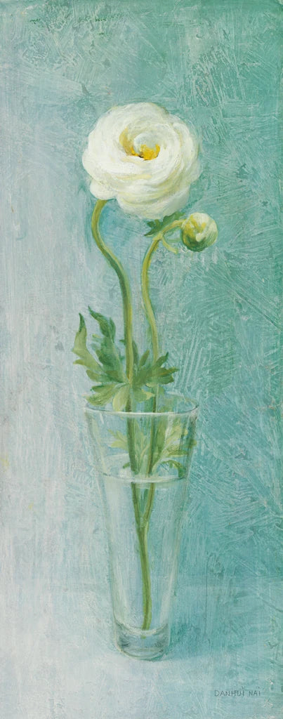 Ranunculus on Blue by Danhui Nai