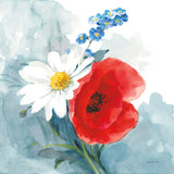 Red White and Bloom by Danhui Nai. SKU 85890a. Archival Giclee Fine art print for wall decor.