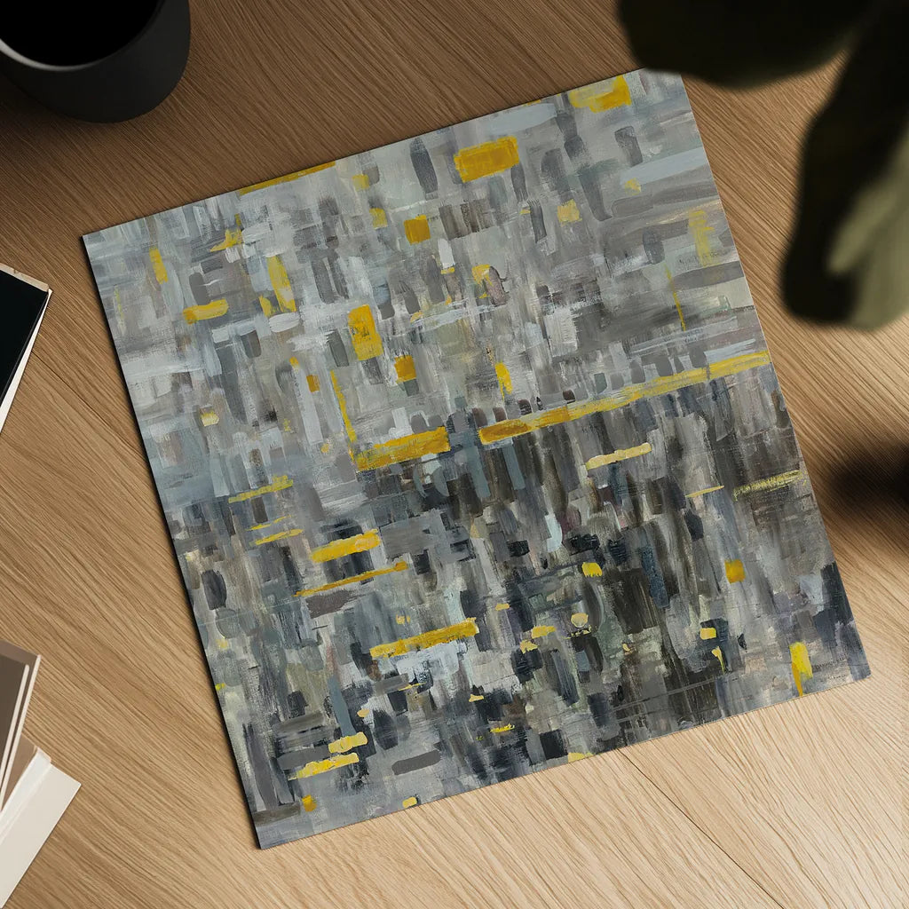 Reflections Square by Danhui Nai. Shown as a detailed flat fine art print, highlighting archival giclee quality. Available as an archival giclee rolled canvas, fine art paper, or poster print. SKU 28664a.