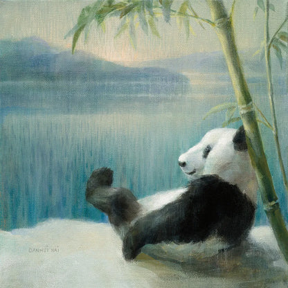 Resting in Bamboo by Danhui Nai. SKU 45457a. Archival Giclee Fine art print for wall decor.