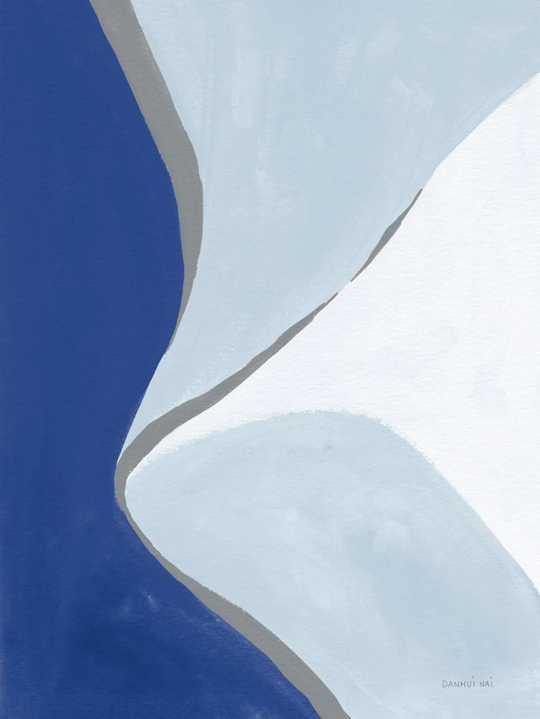 Retro Abstract III Blue by Danhui Nai