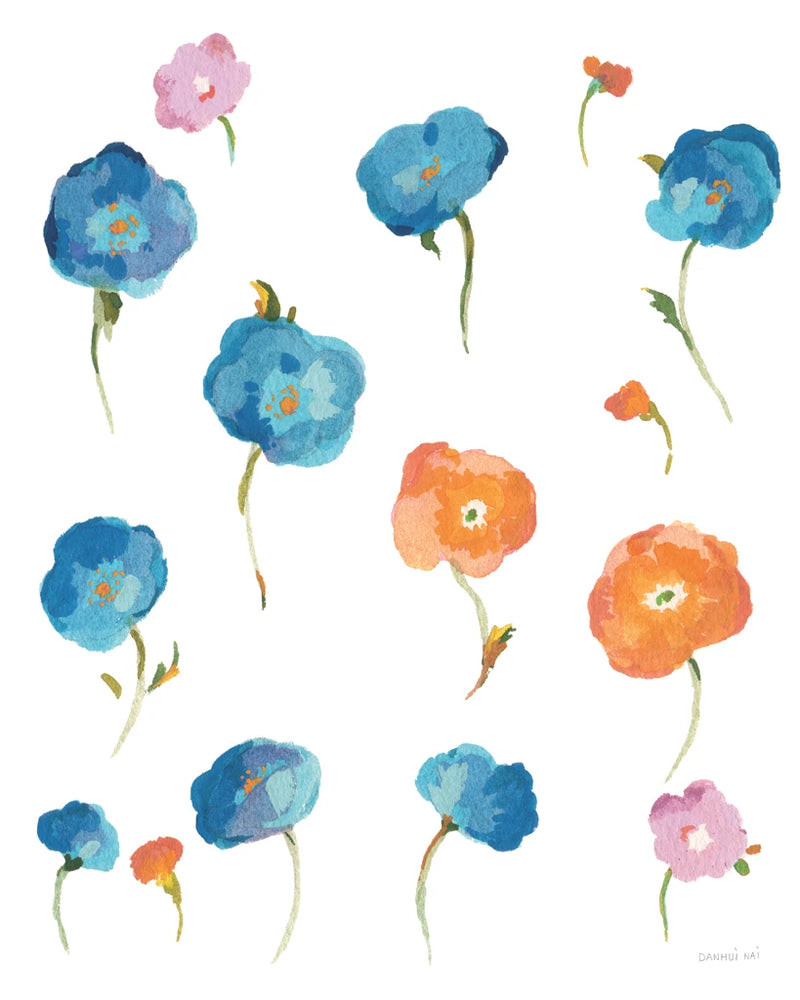 Retro Flowers I by Danhui Nai