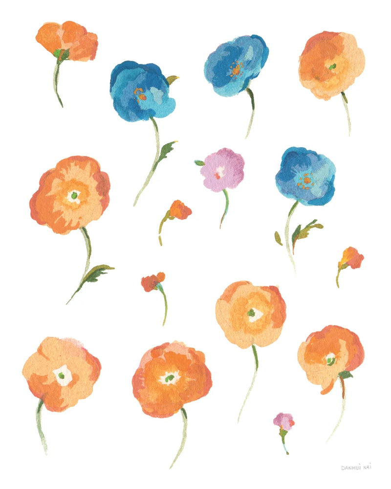 Retro Flowers II by Danhui Nai