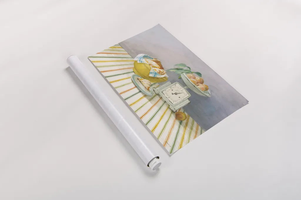 Retro Kitchen I by Danhui Nai. shown as a rolled paper print. Available as archival giclee rolled canvas, fine art paper, or poster print. SKU 15985i.