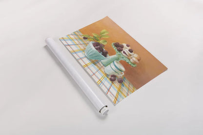 Retro Kitchen II by Danhui Nai. shown as a rolled paper print. Available as archival giclee rolled canvas, fine art paper, or poster print. SKU 15986i.