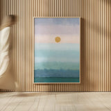 Rising and Setting by Danhui Nai. shown as over sized large wall art. Available as an archival giclee rolled canvas, fine art paper, or poster print. SKU 66048h.