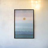 Rising and Setting by Danhui Nai. shown as a paper print in a black flame. Available as a archival giclee rolled canvas, fine art paper, or poster print. SKU 66048h.