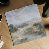 River Afternoon by Danhui Nai. Shown as a detailed flat fine art print, highlighting archival giclee quality. Available as an archival giclee rolled canvas, fine art paper, or poster print. SKU 83488a.