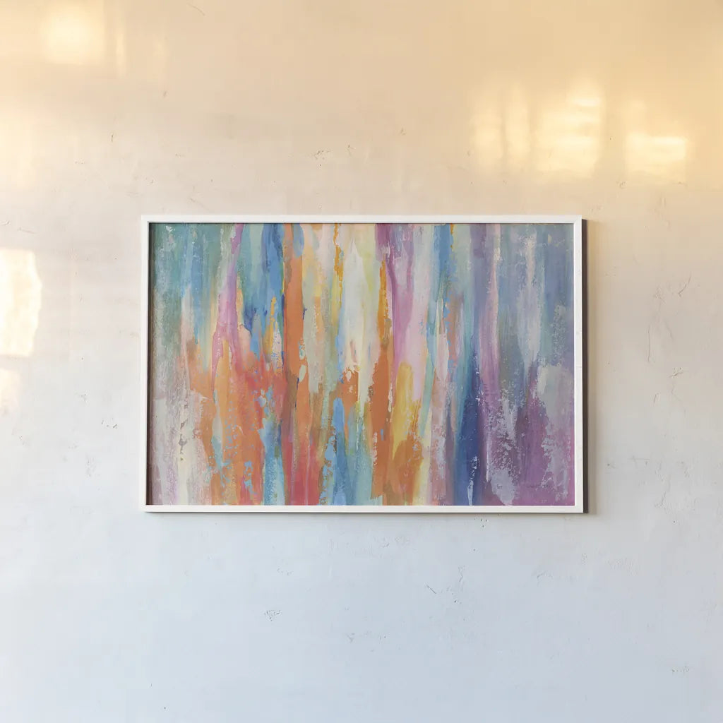 Riviera by Danhui Nai. shown as a paper print in a white frame. Available as a archival giclee rolled canvas, fine art paper, or poster print. SKU 66050i.