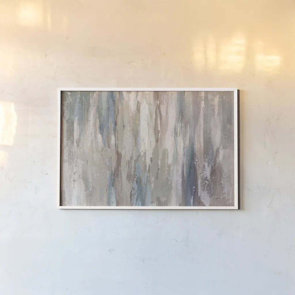Riviera Neutral by Danhui Nai. shown as a paper print in a white frame. Available as a archival giclee rolled canvas, fine art paper, or poster print. SKU 83543i.
