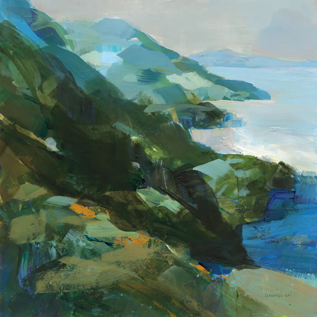 Rocky Shoreline I by Danhui Nai. SKU 81370a. Archival Giclee Fine art print for wall decor.