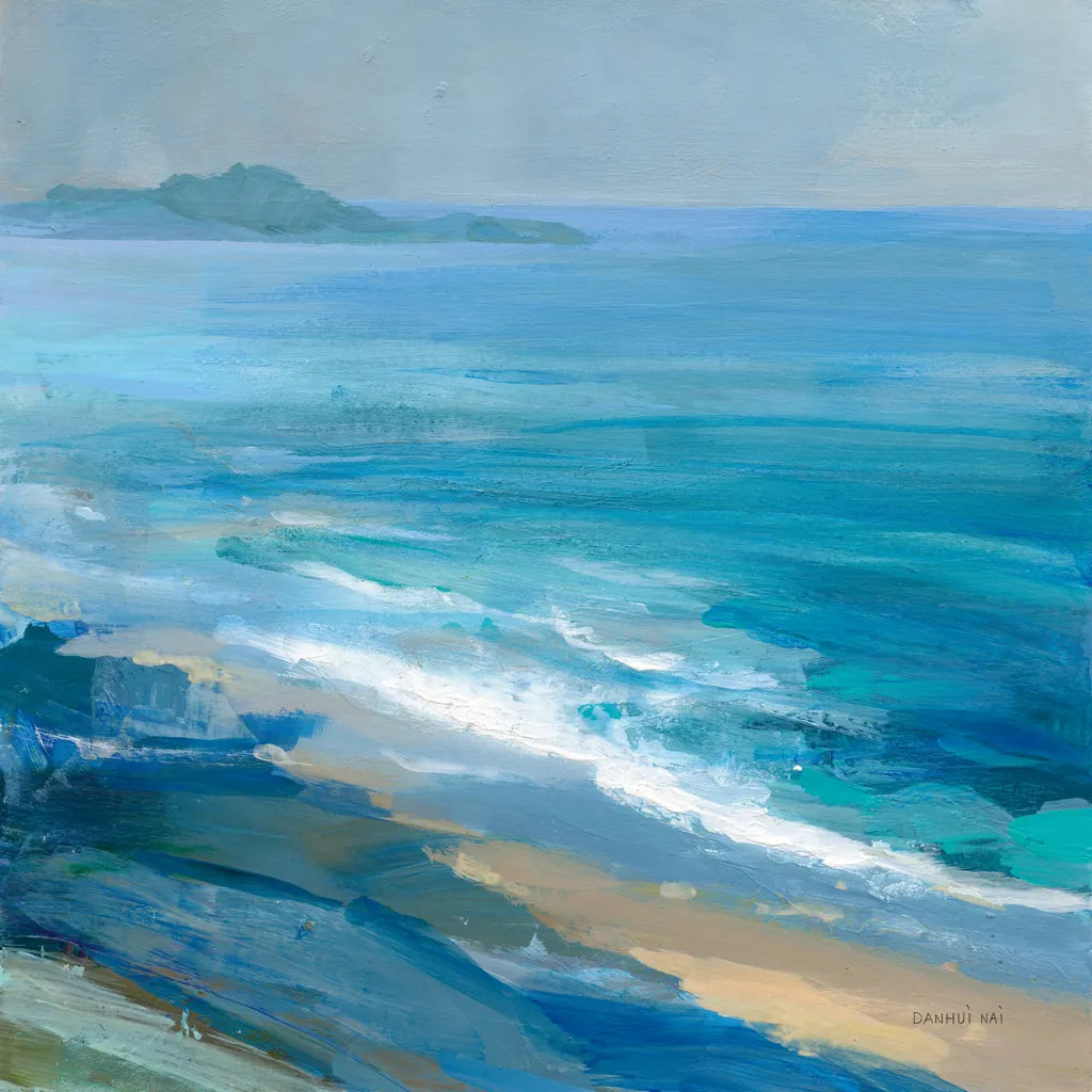 Rocky Shoreline II by Danhui Nai. SKU 81371a. Archival Giclee Fine art print for wall decor.