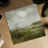 Rolling Fields by Danhui Nai. Shown as a detailed flat fine art print, highlighting archival giclee quality. Available as an archival giclee rolled canvas, fine art paper, or poster print. SKU 102489a.