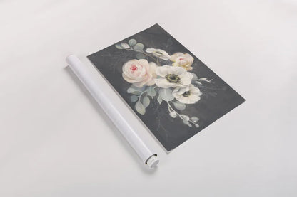 Roses and Anemones by Danhui Nai. shown as a rolled paper print. Available as archival giclee rolled canvas, fine art paper, or poster print. SKU 38229i.