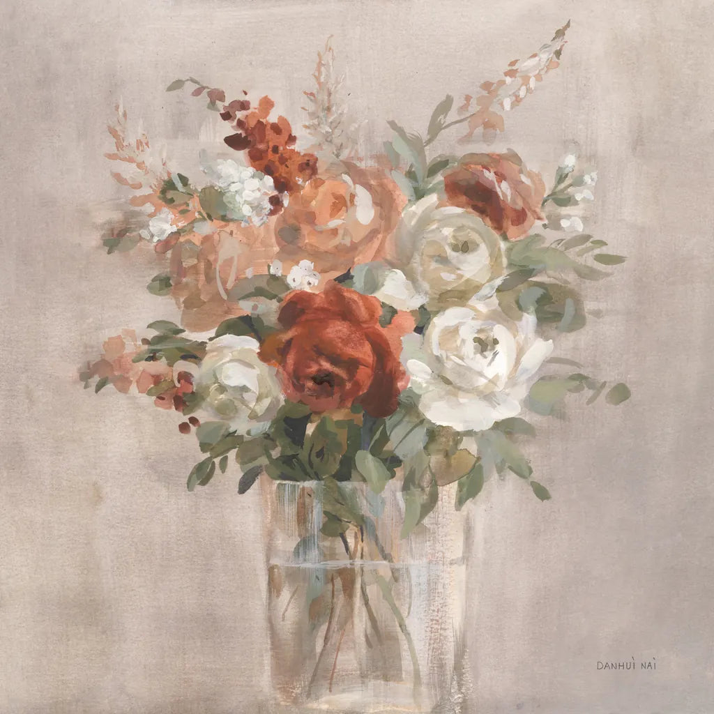 Russet Bouquet Light by Danhui Nai. SKU 85437a. Archival Giclee Fine art print for wall decor.