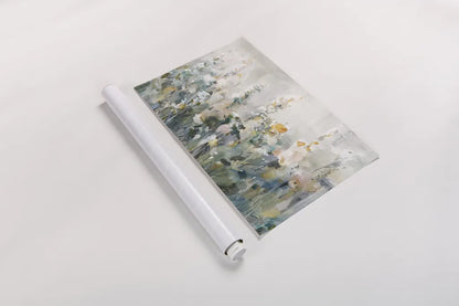 Rustic Garden Neutral by Danhui Nai. shown as a rolled paper print. Available as archival giclee rolled canvas, fine art paper, or poster print. SKU 77366i.