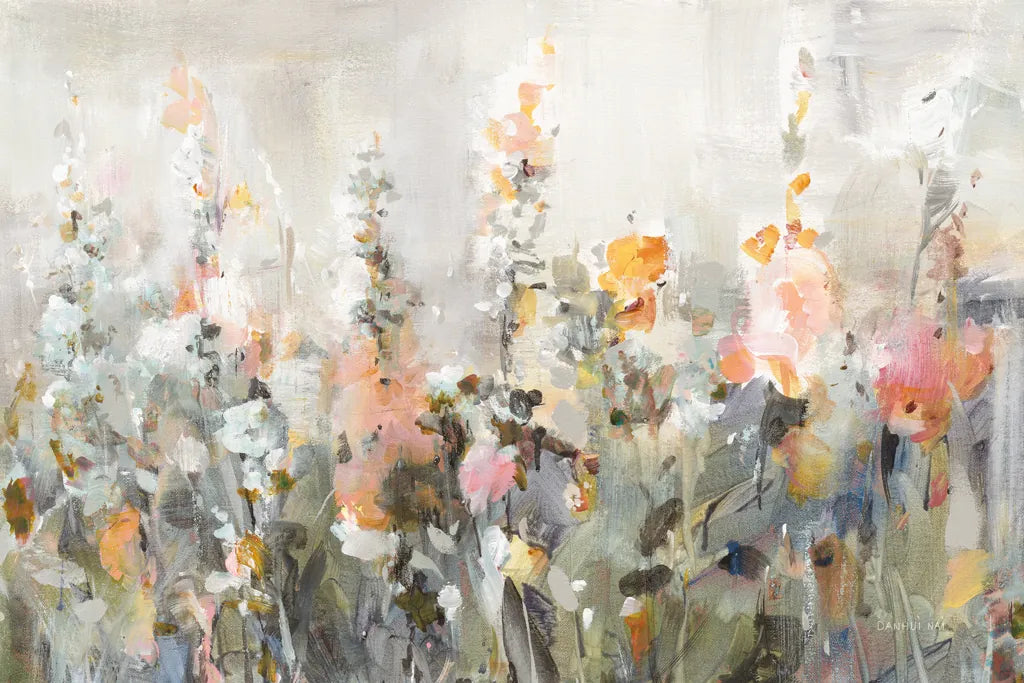 Rustic Garden Peach by Danhui Nai. SKU 90372i. Archival Giclee Fine art print for wall decor.