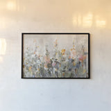 Rustic Garden Peach by Danhui Nai. shown as a paper print in a black flame. Available as a archival giclee rolled canvas, fine art paper, or poster print. SKU 90372i.