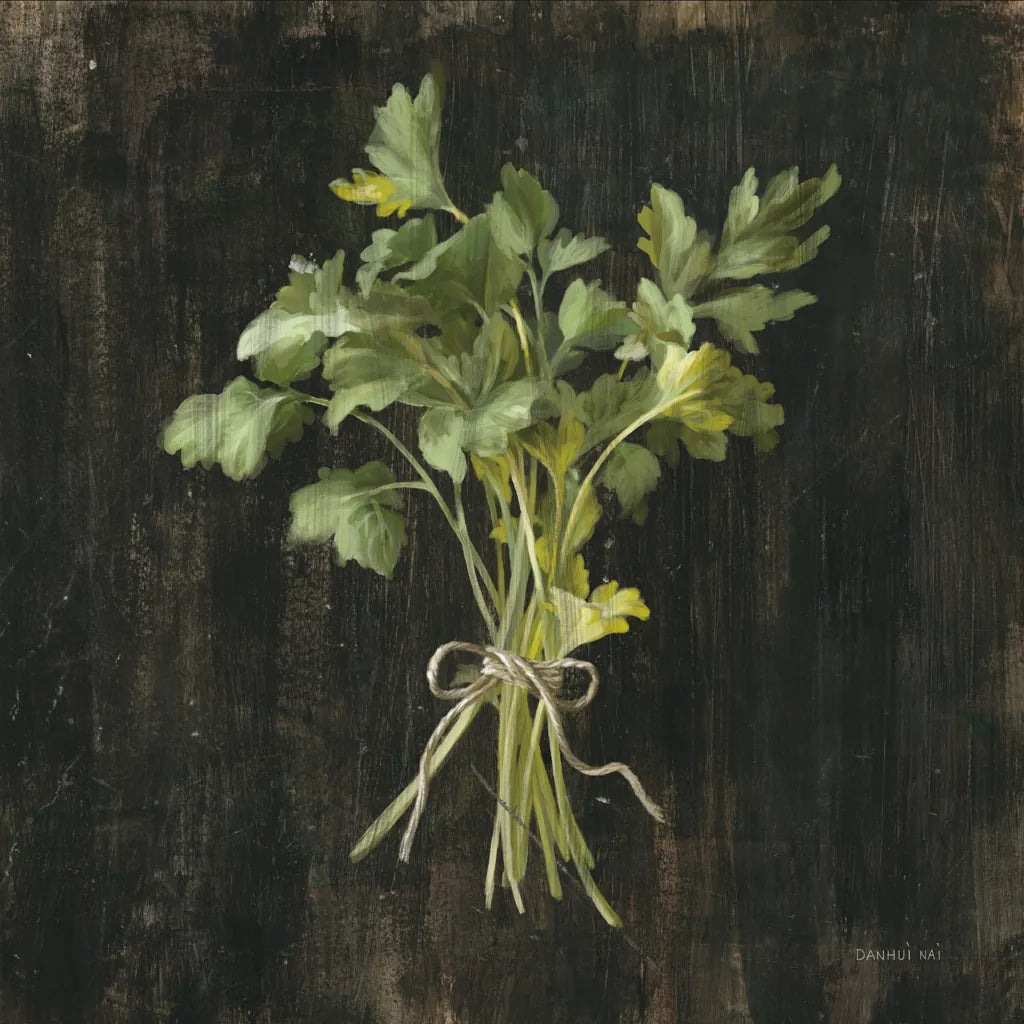 Rustic Herbs I by Danhui Nai. SKU 100643a. Archival Giclee Fine art print for wall decor.