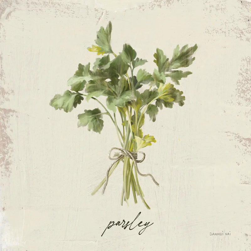 Rustic Herbs I Neutral by Danhui Nai. SKU 100731a. Archival Giclee Fine art print for wall decor.
