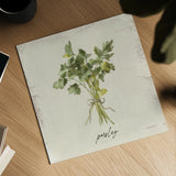 Rustic Herbs I Neutral by Danhui Nai. Shown as a detailed flat fine art print, highlighting archival giclee quality. Available as an archival giclee rolled canvas, fine art paper, or poster print. SKU 100731a.