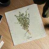 Rustic Herbs III Neutral by Danhui Nai. Shown as a detailed flat fine art print, highlighting archival giclee quality. Available as an archival giclee rolled canvas, fine art paper, or poster print. SKU 100733a.
