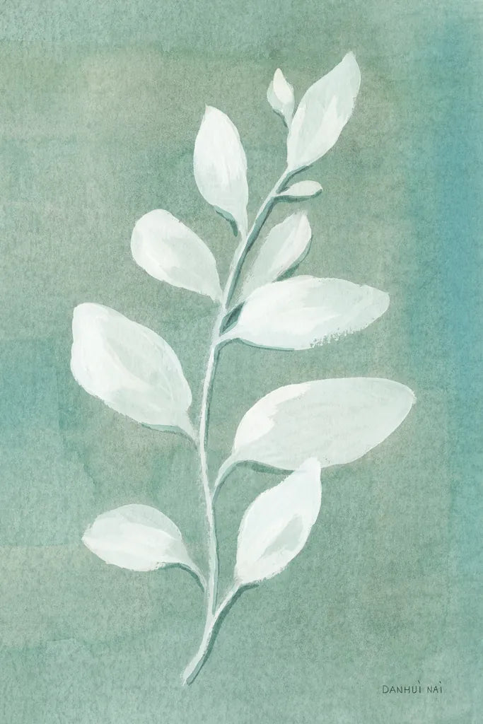 Sage Leaves I by Danhui Nai. SKU 64840h. Archival Giclee Fine art print for wall decor.