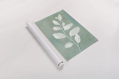 Sage Leaves I by Danhui Nai. shown as a rolled paper print. Available as archival giclee rolled canvas, fine art paper, or poster print. SKU 64840h.