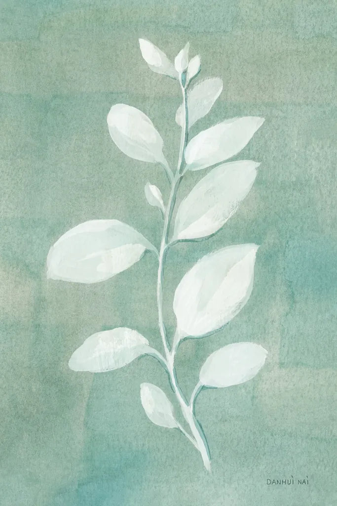 Sage Leaves II by Danhui Nai. SKU 64841h. Archival Giclee Fine art print for wall decor.