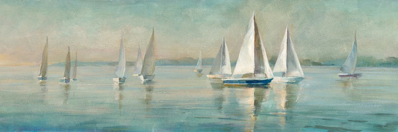 Sailboats at Sunrise by Danhui Nai