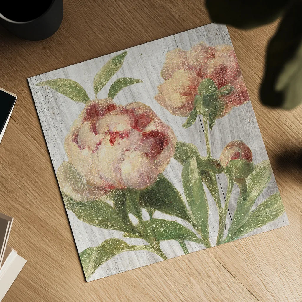 Scented Cottage Florals I Crop by Danhui Nai. Shown as a detailed flat fine art print, highlighting archival giclee quality. Available as an archival giclee rolled canvas, fine art paper, or poster print. SKU 32063a.