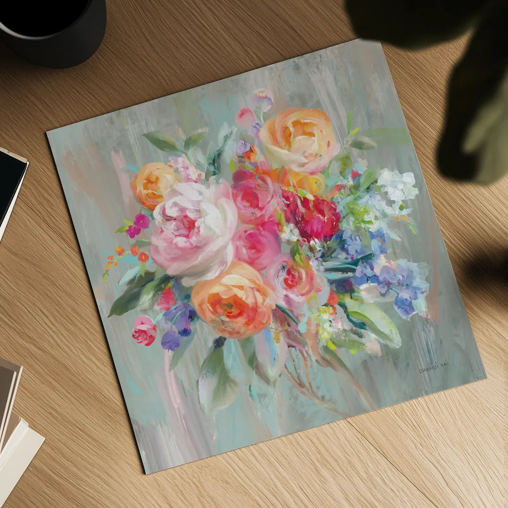 Scents of Summer II by Danhui Nai. Shown as a detailed flat fine art print, highlighting archival giclee quality. Available as an archival giclee rolled canvas, fine art paper, or poster print. SKU 84452a.