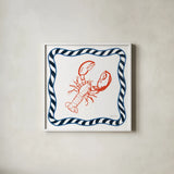 Sea Doodles III by Danhui Nai. Shown in a crisp white glass frame for a clean and minimalist style. Available as an archival giclee rolled canvas, fine art paper, or poster print. SKU 102629a.