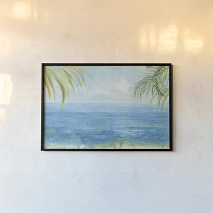 Sea Sparkle I Tropical by Danhui Nai. shown as a paper print in a black flame. Available as a archival giclee rolled canvas, fine art paper, or poster print. SKU 79089i.