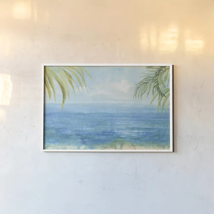Sea Sparkle I Tropical by Danhui Nai. shown as a paper print in a white frame. Available as a archival giclee rolled canvas, fine art paper, or poster print. SKU 79089i.