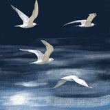Seagulls Over the Blue Sea by Danhui Nai. SKU 102555a. Archival Giclee Fine art print for wall decor.