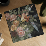 Seaside Garden II Black by Danhui Nai. Shown as a detailed flat fine art print, highlighting archival giclee quality. Available as an archival giclee rolled canvas, fine art paper, or poster print. SKU 17696a.