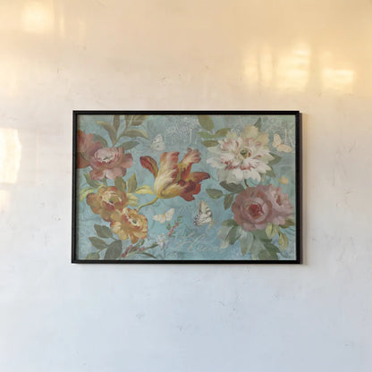 Seaside Garden III by Danhui Nai. shown as a paper print in a black flame. Available as a archival giclee rolled canvas, fine art paper, or poster print. SKU 93165i.