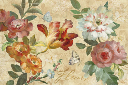 Seaside Garden III Ivory by Danhui Nai. SKU 93167i. Archival Giclee Fine art print for wall decor.