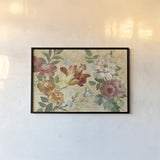 Seaside Garden III Ivory by Danhui Nai. shown as a paper print in a black flame. Available as a archival giclee rolled canvas, fine art paper, or poster print. SKU 93167i.