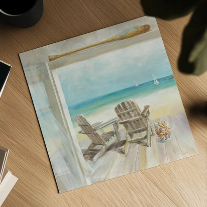 Seaside Morning Crop by Danhui Nai. Shown as a detailed flat fine art print, highlighting archival giclee quality. Available as an archival giclee rolled canvas, fine art paper, or poster print. SKU 22658a.