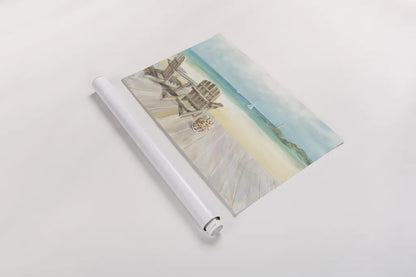 Seaside Morning no Window by Danhui Nai. shown as a rolled paper print. Available as archival giclee rolled canvas, fine art paper, or poster print. SKU 22708i.