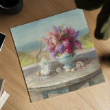 Seaside Spring by Danhui Nai. Shown as a detailed flat fine art print, highlighting archival giclee quality. Available as an archival giclee rolled canvas, fine art paper, or poster print. SKU 11770a.