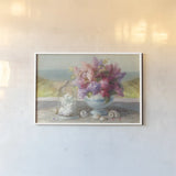 Seaside Spring Crop by Danhui Nai. shown as a paper print in a white frame. Available as a archival giclee rolled canvas, fine art paper, or poster print. SKU 91292i.