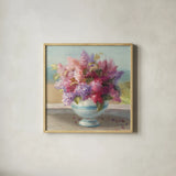 Seaside Spring Crop II by Danhui Nai. Shown in a natural wood glass frame for a timeless modern aesthetic. Available as an archival giclee rolled canvas, fine art paper, or poster print. SKU 30770a.